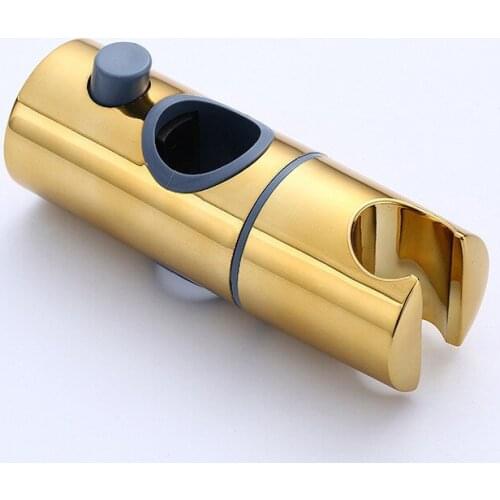 Gold Hand Shower Holder Quality Plastic Round Hand Shower Holder Bathroom Shower Mounting Brackets Bath Shower System Holder