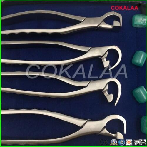 Dental pliers German extraction forceps set Adult dental extraction forceps with silicone protection
