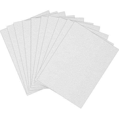 10pcs A4 Sheets Glitter Cardstock Card Making Diy Material Sparkling Craftwork Scrapbooking (Silver)