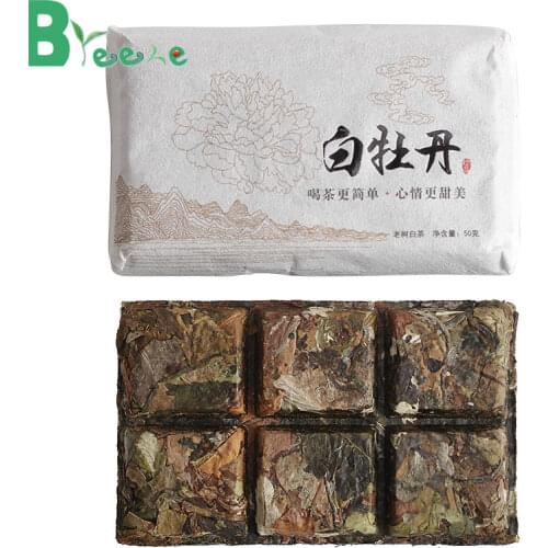 2020 White Chinese Tea Yunnan High Mountain Tea White Peony 50g with Special Jujube Flavor Chocolate Shape