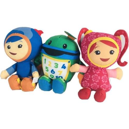 3pcs/lot 20cm Team Umizoomi Bot MILLI Geo Plushies Doll Soft Stuffed Toys for Children Kids Christmas Gifts