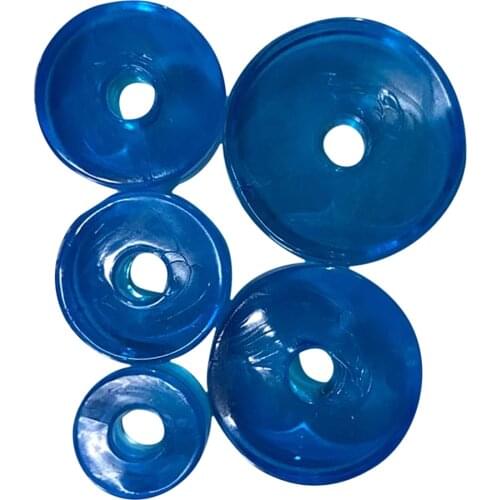 5pcs Blue Rubber Cushion Mixed Size 19/25/27/31/35mm Watch Movement Holder