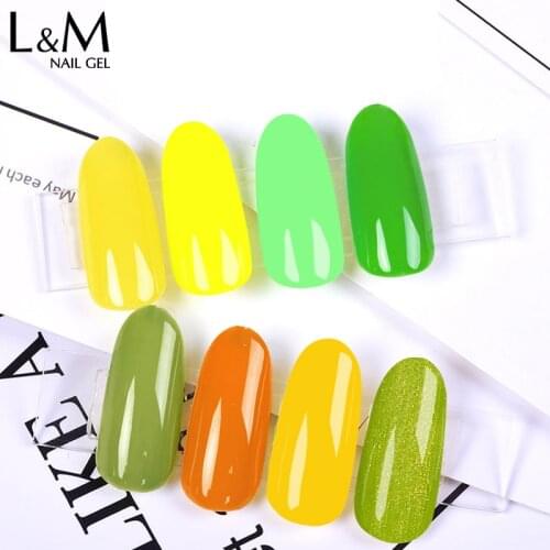 6pcs ibndgel Gel nail polish color chart Top sale nail gel uv color gel brand New nail gel Summer Green
