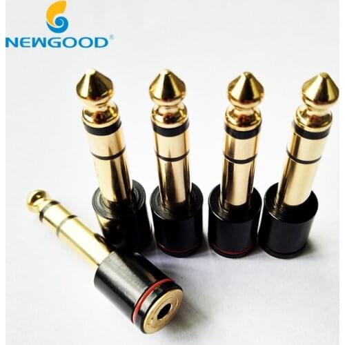 6.35mm 1/4" Male To 3.5mm 1/8" Female Audio Adapter 6.35 to 3.5 Jack Stereo Connect Converter For Headphone Microphone Connector