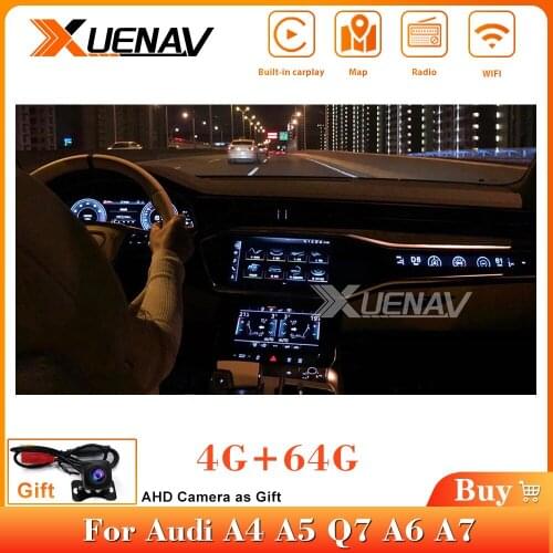 Car radio player Car GPS Navigation System player For Audi A4 A5 Q7 A6 A7 LCD Car Autoradio GPS Navigation Multimedia DVD player