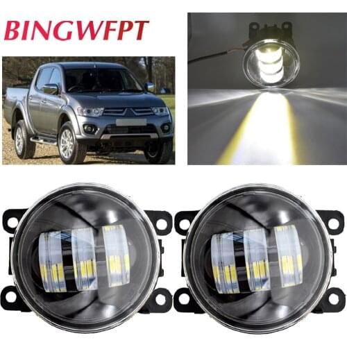 BINGWFPT For Mitsubishi Pajero IV V8_W V9_W Closed Off-Road Vehicle 2007-2012 For Mitsubishi L200 2008-2015 Car fog Lights 2pcs