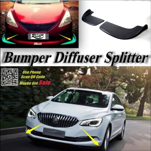 Car Splitter Diffuser Bumper Canard Lip For BUICK For Excelle Tuning Body Kit / Front Deflector Car Flap Fin Chin Reduce Body