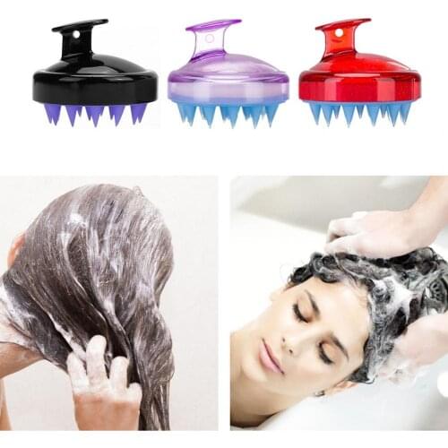 Scalp Massage Brush Deep Cleaning Remove Dandruff Silicone Anti-Slip Shower Shampoo Comb for Home Scalp Massage Brush hair Comb