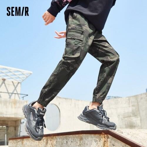 SEMIR Casual Pants Men Spring Autumn Hot Style Trend Ins Camouflage Pants Man Loose-Fitting Trousers