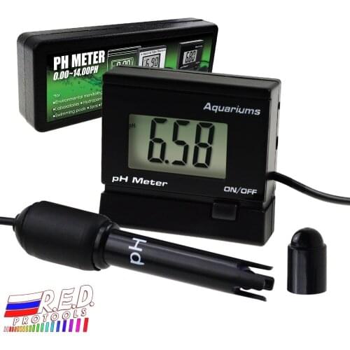 Digital pH Monitor Meter ATC 0~14.00pH Replaceable Electrode Probe BNC Water Quality Monitoring Tester Kit Aquarium Hydroponics