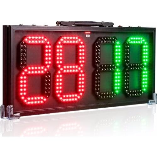 60 cm double-sided LED portable electronic football substitution display with 2 sides referee replacement board equipment