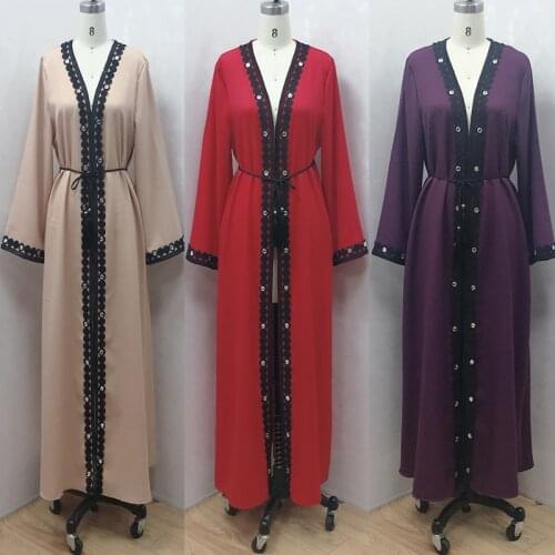 F829-1New Muslim dress bajuwanita womans gown Orientale Musulman Abaya Dubai Cardigan robes