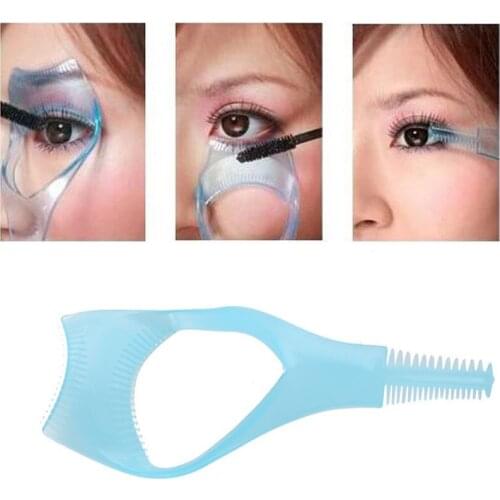 Eyelash Tools 3 in 1 Makeup Mascara Shield Guide Guard Curler Eyelash Curling Comb Lashes Cosmetics Curve Applicator Comb