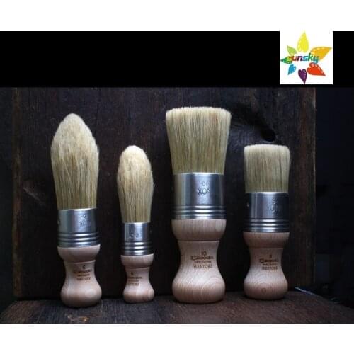 Spain ESCODA 7601 round head,7701 flat head,Professional Natural bristle hair,oil painting brush,short handle brush Art supplies