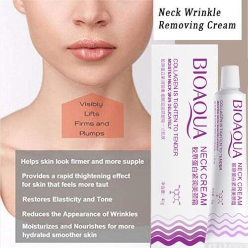 40ml Neck Cream Face and Neck Wrinkle Removing Cream Neck Line Erasing Cream Wrinkle Smooth Skin Anti aging Whitening Cream
