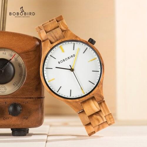 Men Watches BOBO BIRD Wood Casual Fashion Quartz uhren herren Mens Wristwatches Fathers Day Gifts Box часы мужские Dropship
