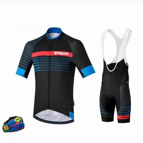 STRAVA Mens Sublimation Printing Bike Bicycle Jerserys, Sportswear Suit, Bike Clothes Custom Short Sleeve Cycling Jerseys Suit