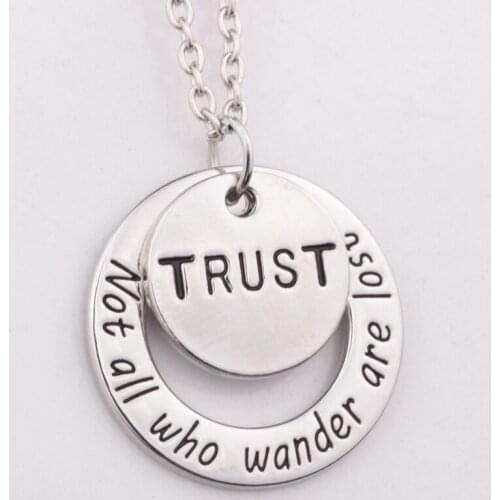 N218 Fashion simple jewelry letter friendship necklace