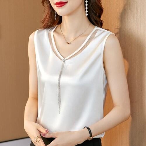 2021 New Sexy Plus Size Floral Lace Slim Soft Camisas Satin Mujer Femme Blusas M-4xl Woman Blouses Vetement Tops Shirts Chemise