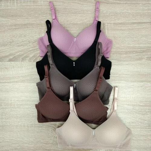 New Lingerie Sexy Push Up Bra Without Steel Ring Gather Thin Cup Ladies Simple And Comfortable Underwear