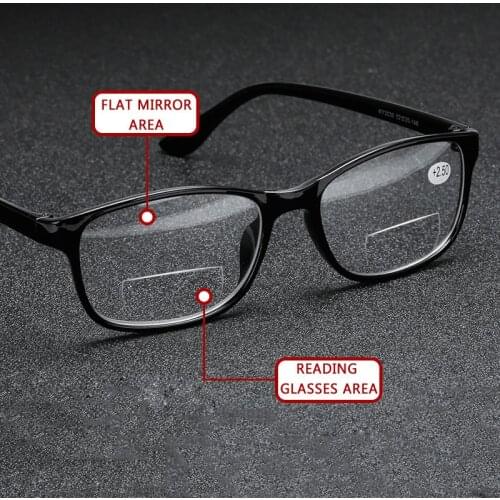 Seemfly Ultralight Bifocal Reading Glasses Men Women Presbyopia Eyeglasses Magnification Eyewear Reader Spectacle +1.0 To +4.0