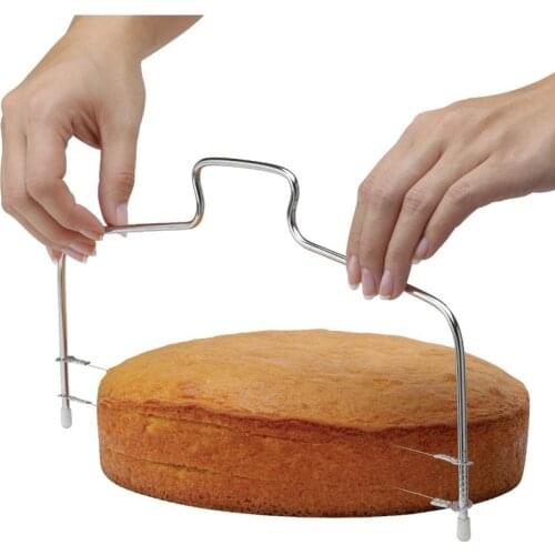 Single/Double Line Cake Slicer Stainless Steel Bread Cake Cutter DIY Cake Pastry Baking Tool Bakeware Kitchen Accessories