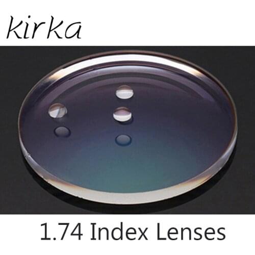 Kirka 1.74 Index Single Vision Prescription Lenses Reading glasses +6.0 ~+12.00
