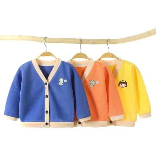 Autumn Baby Warm Coat Sweater Thick Fashion Boys Girls Knitted Clothes Tops Full Sleeve Kids Children Sweater