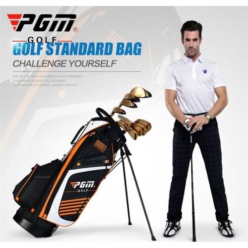 PGM Golf Rack Bag Men Caddy Golf Cart Tripod Rack Golf Bag Women Bracket Gun Stand Bag with Base Stapless D0069