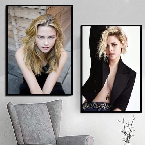 Poster Kristen Stewart Movie HD Star Wall Artist Ju Canvas Painting Nordic Decoration Cafe Bar Room