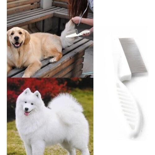 Flea Comb for Cats Dogs Pet Stainless Steel Comfort Flea Hair Grooming Tools Deworming Brush Short Long Hair Fur Removel 31