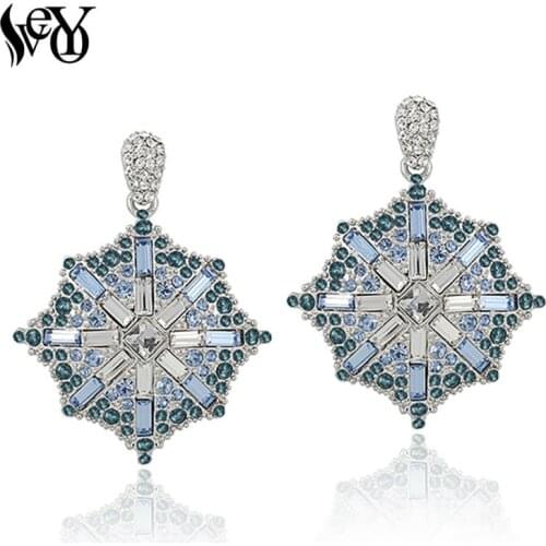 VEYO Full of Rhinestone Drop Earrings For Women Luxury Earrings Geometric High Quality
