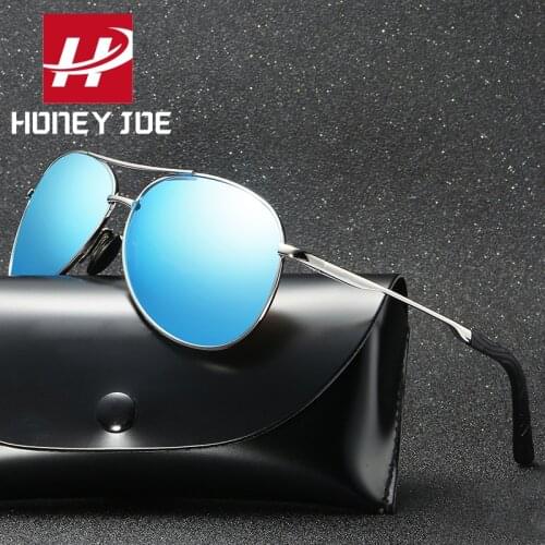 Classic Polarized Sunglasses for Men Women Pilot Aviation Driving Fishing Outdoor Sun Glasses Metal Frame Mirror Lens UV400