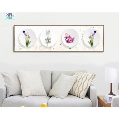 SPLSPL Nordic Small Fresh DIY Art Prints On Canvas Poster Wall Picture For Living Room Home Decoration No Frame ornamentation