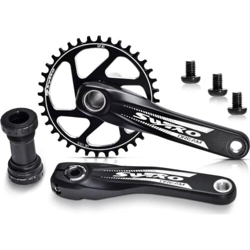 Bicycle Crank Chainwheel 6061 T6 Aluminum Alloy Bike Crankse170mm crank black 30T 32T 34T 36T 38T Chainwheel