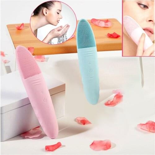 IPX7 Waterproof Electric Soft Silicone Clean Facial Cleansing Brush for Deep Exfoliator Silicone Foam Face Cleanser Face