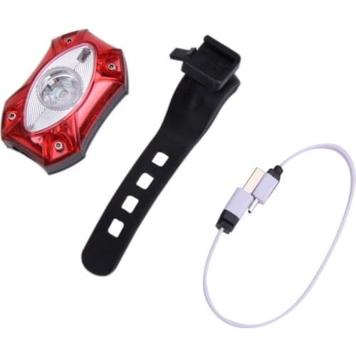 High Quality USB Rechargeable Rear Tail Bike Light Lamp Taillight Rain Waterproof Bright LED Safety Cycling Bicycle Light