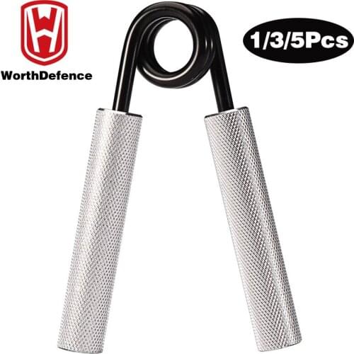 Worthdefence 1/2/3/5PCS 100-300LBS Gym Fitness Hand Grip for Men Finger Heavy Exerciser Strength Muscle Recovery Gripper Trainer