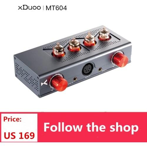 XDUOO MT-604 Balanced Tube Headphone Amplifier 6J1 Pre-amp XLR/4.4MM Balanced Input/Output Tube + Transistor Hybrid Amplifier