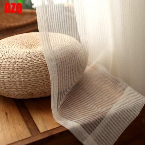 Cotton Linen stripe curtain yarn For Living Room Striped bedroom curtain Window Drapes For Bedroom Kitchen curtains kids curtain