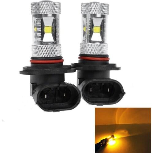 Yellow Amber 9005 9145 HB3 P20D Bulb 30W Led Car Auto Light Lamp DRL Daytime Running Bulbs Projector Lens