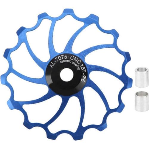 15T Bike Aluminium Alloy Guide Roller Ceramic Bearing Mountain Bicycle Rear Derailleur Pulley Cycling Parts