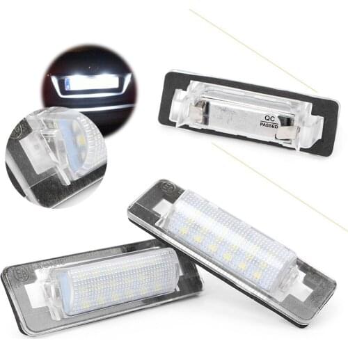 2PCS Car LED License Plate Light Licence Lamp For Mercedes Benz W210 4D Sedan /W202 4D Sedan Facelift
