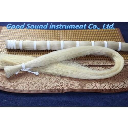 250g Horse Hair AAA white Horse hair Bow Parts Mongolian Stallions 80-84cm