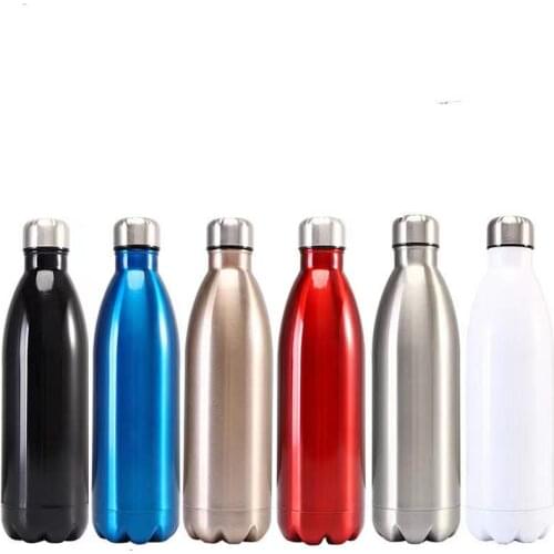 304 Stainless Steel Creative Large Capacity Coke Bottle Thermos Cup Bowling Outdoor Sports Portable Water Bottle Logo