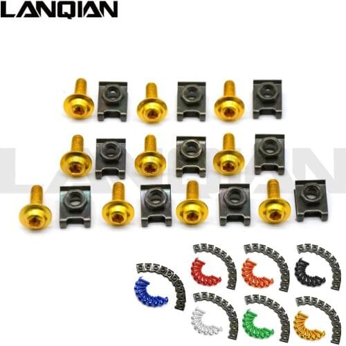 6mm Motorbike CNC Fairing body work Bolts Screws 10 pcs For yamaha tmax tmax 530 FJR 1300 FJR1300AS FZ1 Fazer/ABS & bmw r1200gs
