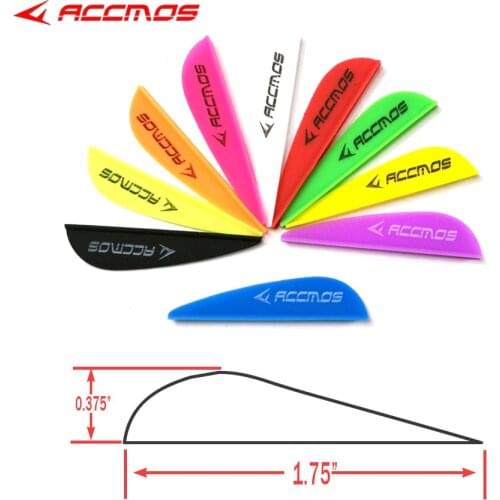 60pcs Arrow Feather plastic Vans plumage 1.75 inch For Arrow Archery DIY Fletching Arrow Vanes