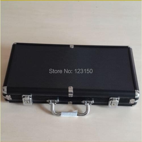AC-003 High Quality Poker Chip Aluminum Case for holding 300pcs chips, Portable Box, Black