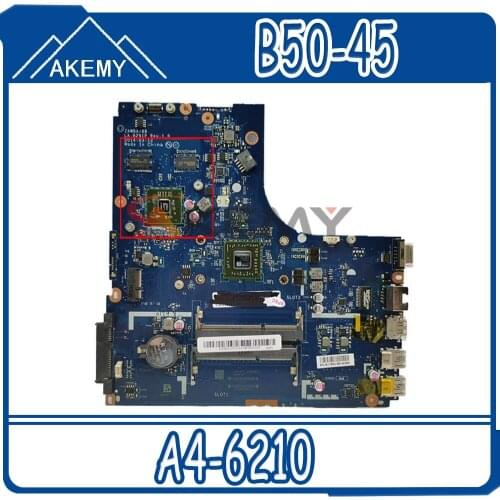 Akemy BRAND NEW. B50-45 MAINBOARD.ZAWBB LA-B291P FOR LENOVO B50-45 LAPTOP MOTHERBOARD , A4-6210 PROCESSOR+GPU