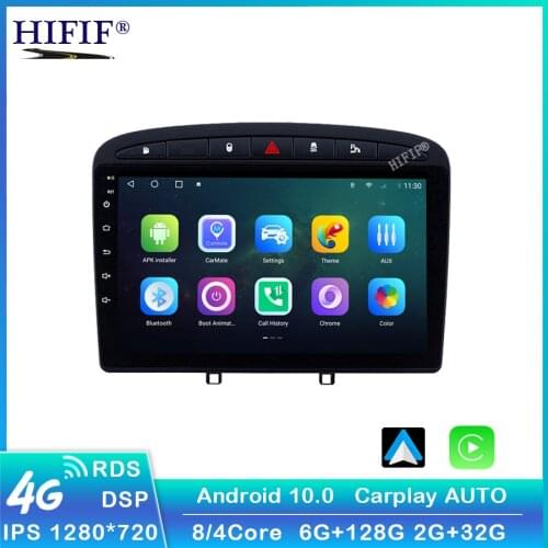 9 inch Android Car Multimedia Player for Peugeot 308 308SW 408 RCZ 2010-2016 stereo GPS navigation Support BT WIFI FM